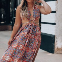 Southern Alternative Dresses Virgin Islands Maxi Dress (Red) 4 Southern Alternative Dresses Virgin Islands Maxi Dress (Red)