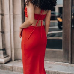 Southern Alternative Knot Again Midi Dress (Rust) 5 Southern Alternative Knot Again Midi Dress (Rust)