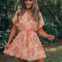 Southern Alternative Clothing Just Peachy Mini Dress
