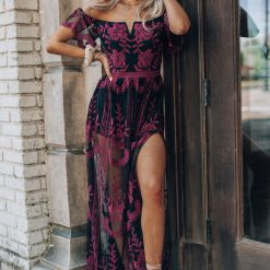 Southern Alternative Canyon Lace Romper Dress (Black)