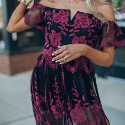 Southern Alternative Canyon Lace Romper Dress (Black)