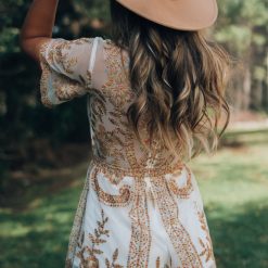 Southern Alternative Farrah Lace Romper (White) Clothing