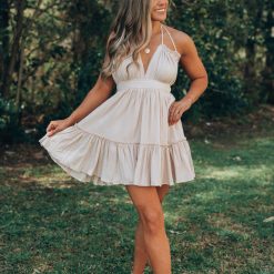 Southern Alternative Hattie Halter Mini Dress Clothing
