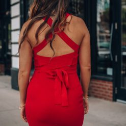 Southern Alternative Play Date Cross Knit Mini Dress (Red) 8 Southern Alternative Play Date Cross Knit Mini Dress (Red)