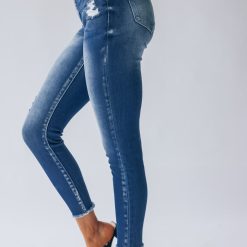 Southern Alternative Drew Frayed Denim Jeans