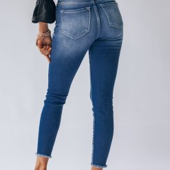 Southern Alternative Drew Frayed Denim Jeans 2 Southern Alternative Drew Frayed Denim Jeans