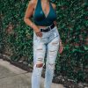 Southern Alternative Holland Distressed Mom Jeans Denim