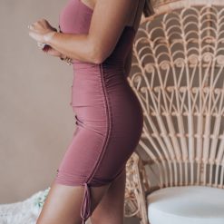 Southern Alternative Nightingale Ruched Mini Dress Dresses