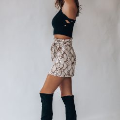 Southern Alternative Wilmington Knit Crop Top (Black)