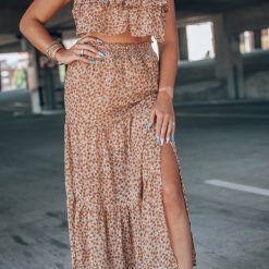 Southern Alternative Clothing Center Stage Ruffle Skirt Set (Rust)