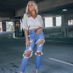 Southern Alternative Bittersweet Wrap Crop Top