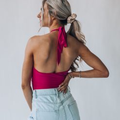 Southern Alternative Clothing Kona Halter Bodysuit (Hot Pink) 13 Southern Alternative Clothing Kona Halter Bodysuit (Hot Pink)