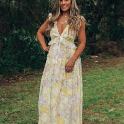 Southern Alternative Gardenia Floral Maxi Dress Dresses 3 Southern Alternative Gardenia Floral Maxi Dress Dresses