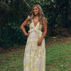 Southern Alternative Gardenia Floral Maxi Dress Dresses