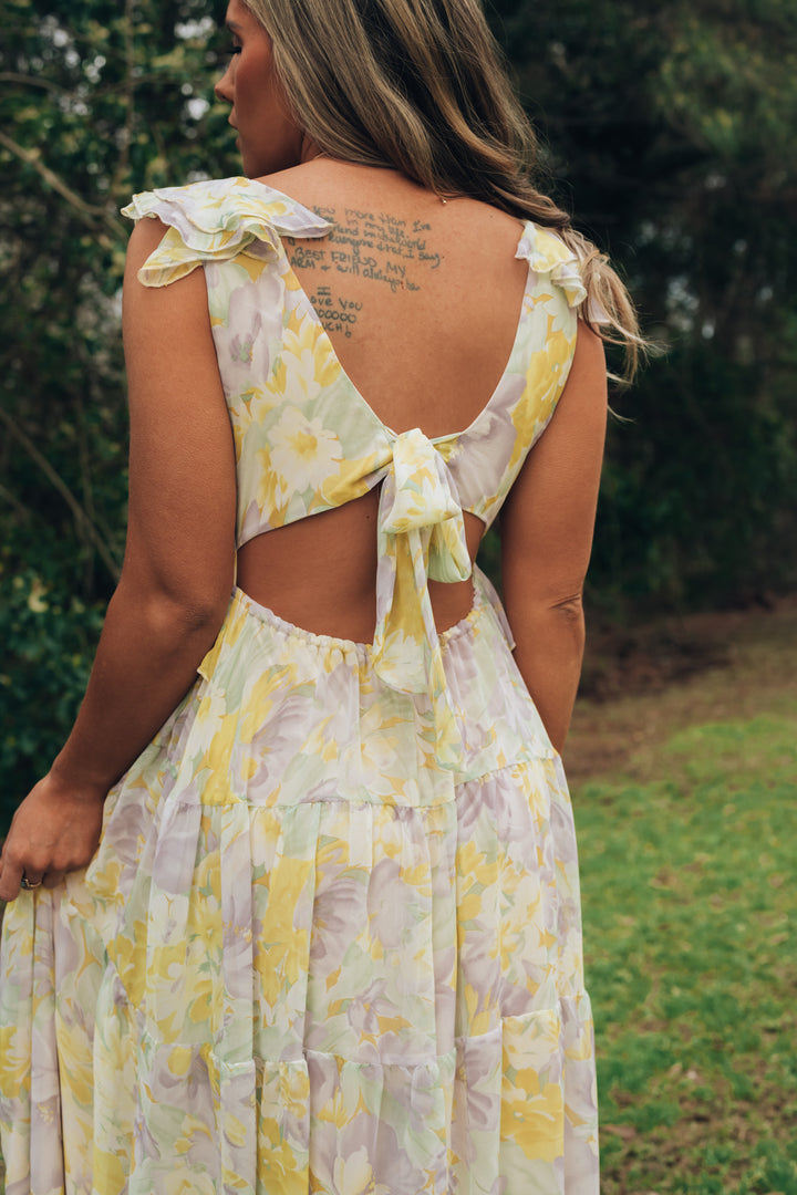 Southern Alternative Gardenia Floral Maxi Dress Dresses Southern Alternative Gardenia Floral Maxi Dress Dresses