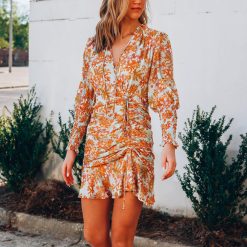 Southern Alternative Dresses Sunset Skies Floral Mini Dress