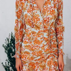 Southern Alternative Dresses Sunset Skies Floral Mini Dress