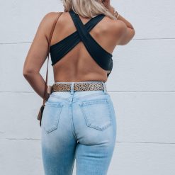Southern Alternative Clothing Backlash Open Back Bodysuit (Black)