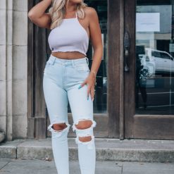 Southern Alternative Nico Smocked Halter Top Clothing