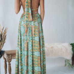 Southern Alternative Virgin Islands Maxi Dress (Green) Dresses