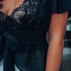 Southern Alternative Fine Lines Lace Blouse (Black) Clothing 4 Southern Alternative Fine Lines Lace Blouse (Black) Clothing