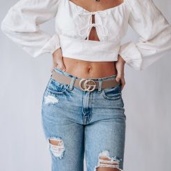 Southern Alternative Chelsea Linen Blouse Blouses + Tops
