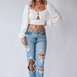 Southern Alternative Chelsea Linen Blouse Blouses + Tops