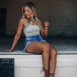 Southern Alternative Clothing Durham Cross Tank (Sage)