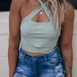 Southern Alternative Clothing Durham Cross Tank (Sage)