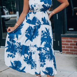 Southern Alternative Dresses Sunsational Cutout Midi Dress (Navy) 2 Southern Alternative Dresses Sunsational Cutout Midi Dress (Navy)