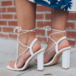 Southern Alternative Phoenix Strappy High Heel (White) Clothing 3 Southern Alternative Phoenix Strappy High Heel (White) Clothing