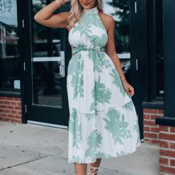 Southern Alternative Sunsational Cutout Midi Dress (Mint) 2 Southern Alternative Sunsational Cutout Midi Dress (Mint)