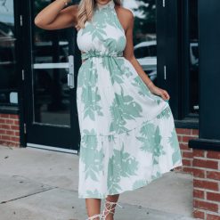 Southern Alternative Sunsational Cutout Midi Dress (Mint) 3 Southern Alternative Sunsational Cutout Midi Dress (Mint)