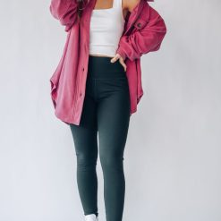 Southern Alternative Vanessa Fleece Button Up Jacket (Berry) 5 Southern Alternative Vanessa Fleece Button Up Jacket (Berry)