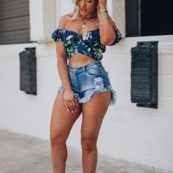 Southern Alternative Eternal Floral Crop Top