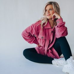 Southern Alternative Vanessa Fleece Button Up Jacket (Berry) 13 Southern Alternative Vanessa Fleece Button Up Jacket (Berry)