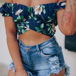 Southern Alternative Eternal Floral Crop Top