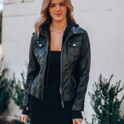 Southern Alternative Jet Set Vegan Leather Jacket (Black) Jackets