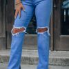 Southern Alternative Clothing Claudette Distressed Flare Jeans