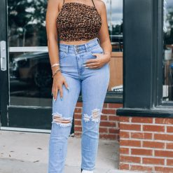 Southern Alternative Clothing Lucie Ruched Leopard Crop Top 3 Southern Alternative Clothing Lucie Ruched Leopard Crop Top