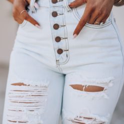 Southern Alternative Stay Awhile Wide Leg Distressed Jeans (Light Wash) 10 Southern Alternative Stay Awhile Wide Leg Distressed Jeans (Light Wash)