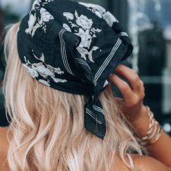 Southern Alternative Floral Fusion Bandana (Black) Clothing