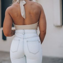 Southern Alternative Clothing Kona Halter Bodysuit (Oatmeal)