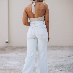 Southern Alternative Stay Awhile Wide Leg Distressed Jeans (Light Wash) 5 Southern Alternative Stay Awhile Wide Leg Distressed Jeans (Light Wash)