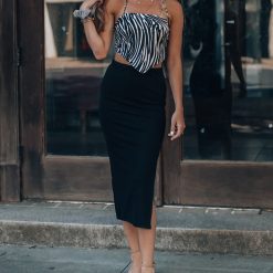 Southern Alternative Maddie Zebra Scarf Top Blouses + Tops 3 Southern Alternative Maddie Zebra Scarf Top Blouses + Tops