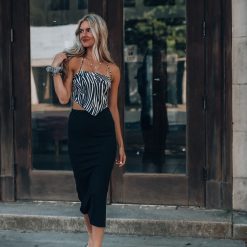 Southern Alternative Maddie Zebra Scarf Top Blouses + Tops