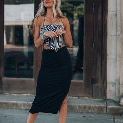 Southern Alternative Maddie Zebra Scarf Top Blouses + Tops 4 Southern Alternative Maddie Zebra Scarf Top Blouses + Tops