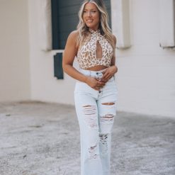 Southern Alternative Stay Awhile Wide Leg Distressed Jeans (Light Wash) 3 Southern Alternative Stay Awhile Wide Leg Distressed Jeans (Light Wash)