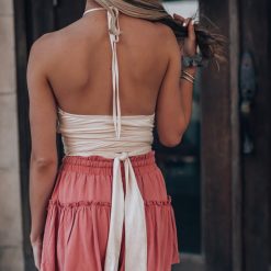 Southern Alternative Bahama Wrap Crop Top (Natural) Crop Tops