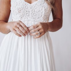 Southern Alternative Dresses Byron Bay Lace Maxi Dress (Ivory)